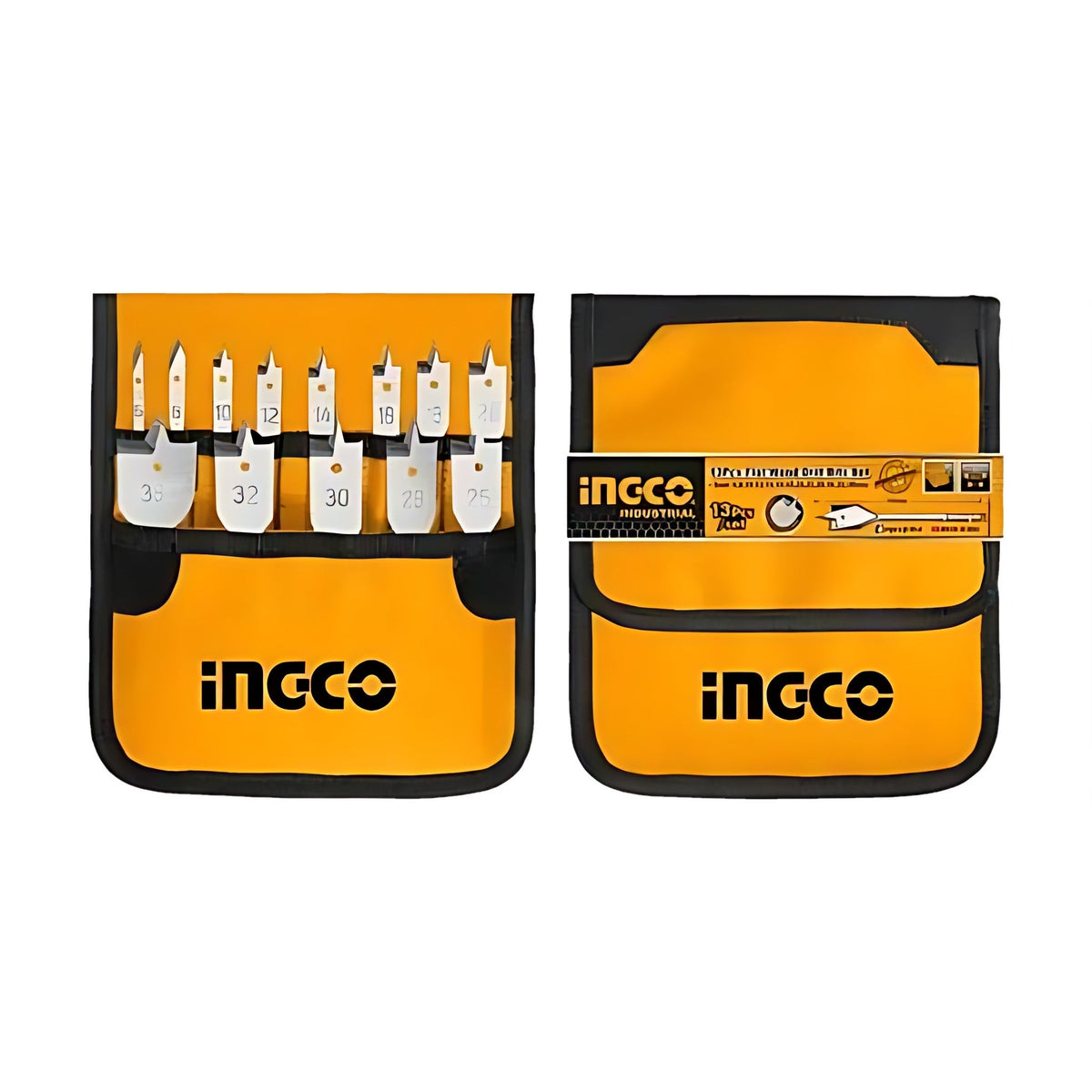 INGCO AKD41301 Flat Wood Drill Bit Set 13 pcs