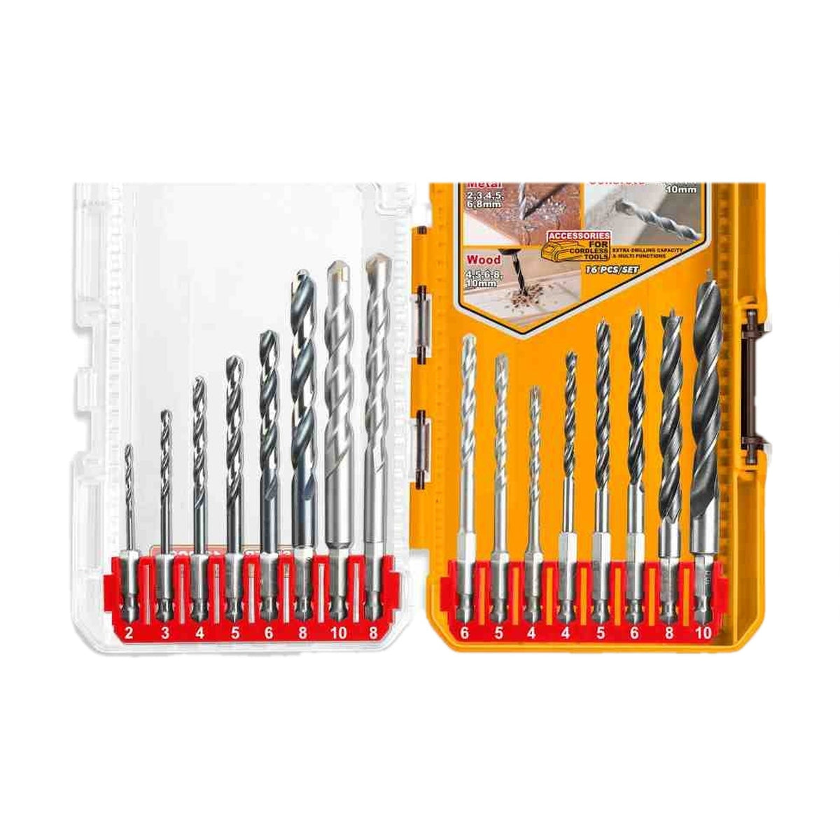 INGCO AKDL11608 Drill Bit Set 16 pcs