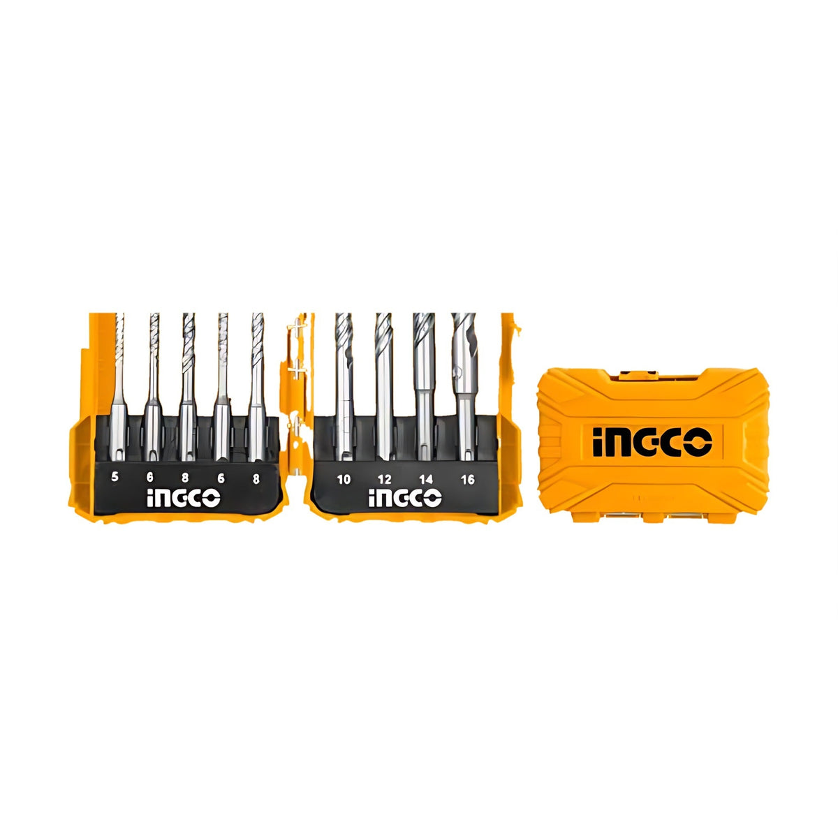 INGCO AKDL30901 SDS-Plus Hammer Bit Set 9 pcs