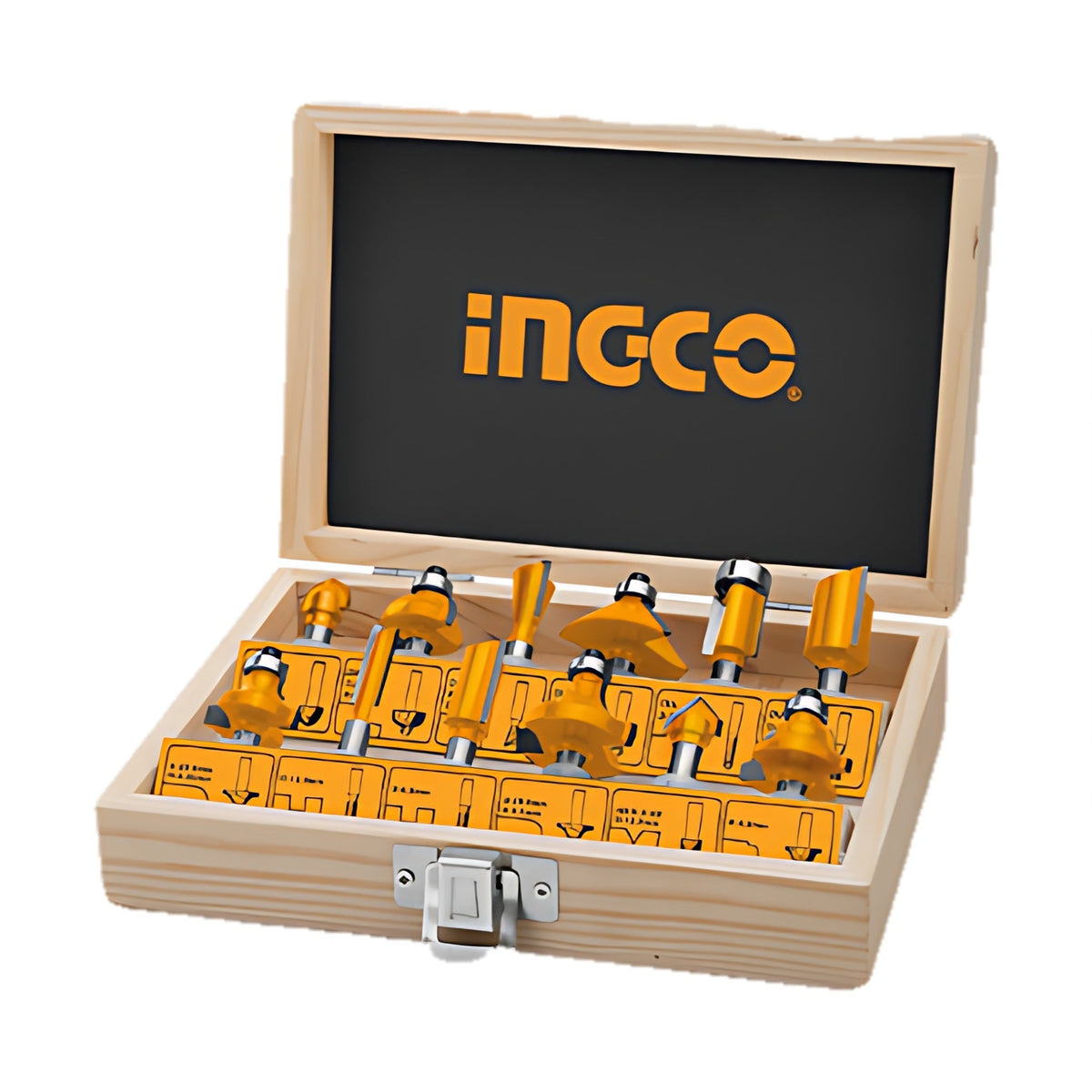 INGCO AKRT1221 Router Bit Set 12 pcs