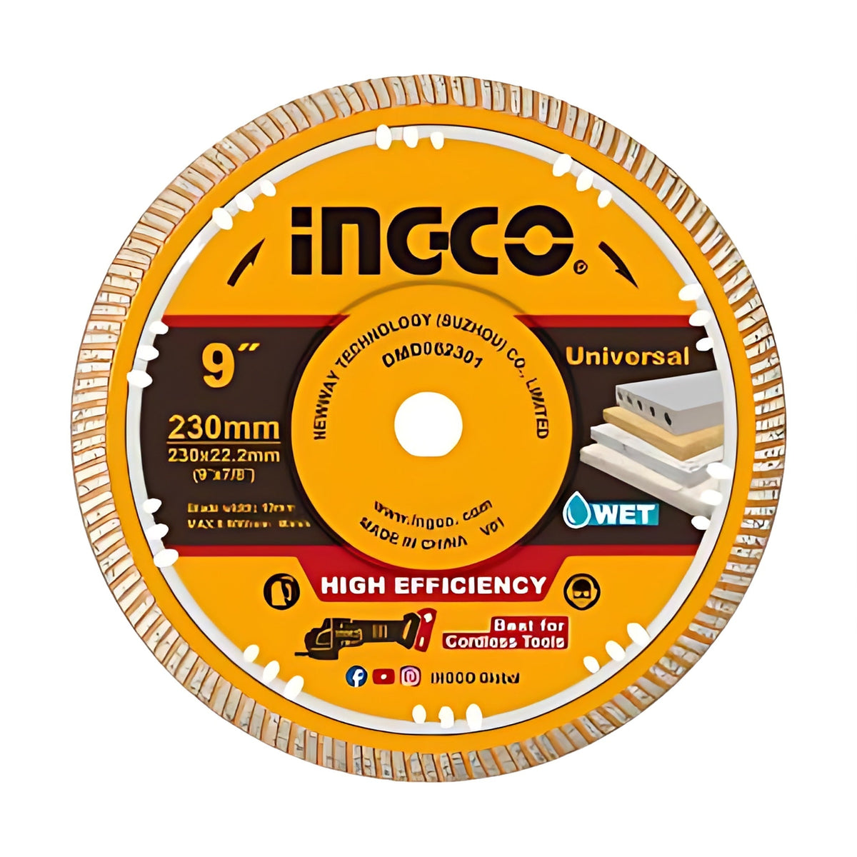 INGCO DMD062301 Wet Diamond Disc 230mm