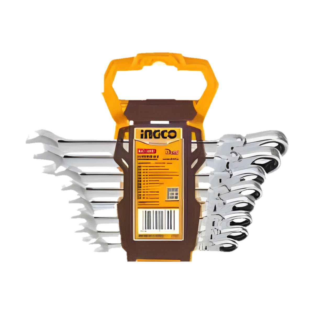 INGCO HKSPAR1083 Flex-Head Ratchet Spanner Set