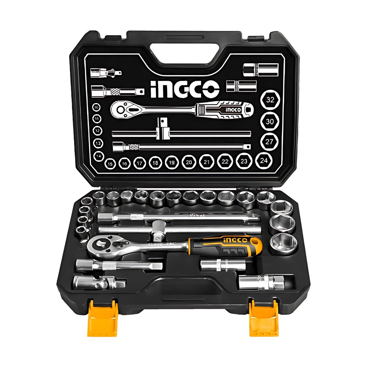 INGCO HKTS12251 Socket Set 1/2" 25 pcs