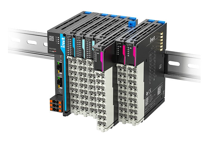 INVT Flex series I/O system on DIN rail
