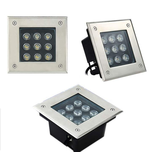 Aura Underground Square LED Light – 9W (Warm White 3000K, 220V) - Azar Group