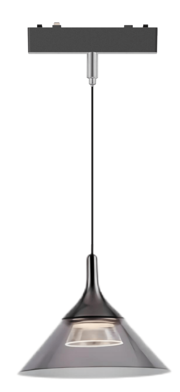 Pandent Light Black 4000K DC48V 6W D200*H200 - Magnetic Track LED Light - Aura Lighting - Azar Group