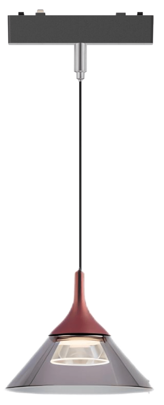 Pandent Light Red 4000K DC48V 6W D200*H200 - Magnetic Track LED Light - Aura Lighting - Azar Group