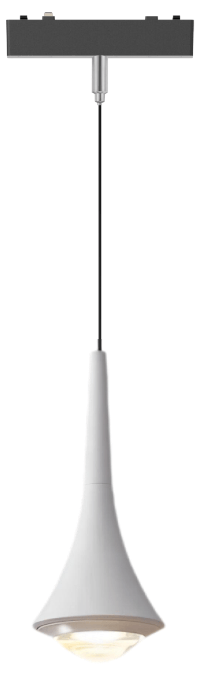 Pandent Light White 4000K DC48V 6W D83*H230 - Magnetic Track LED Light - Aura Lighting - Azar Group
