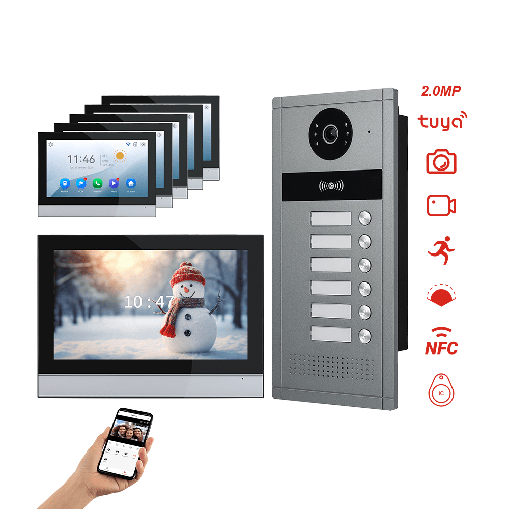 V.E.M. Video Doorphone Outdoor Station For 12 Apartments - Interphones - V.E.M. - Azar Group