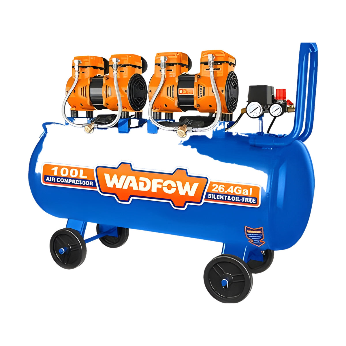 WADFOW WAP2R41 Twin Motor Silent Compressor 100L
