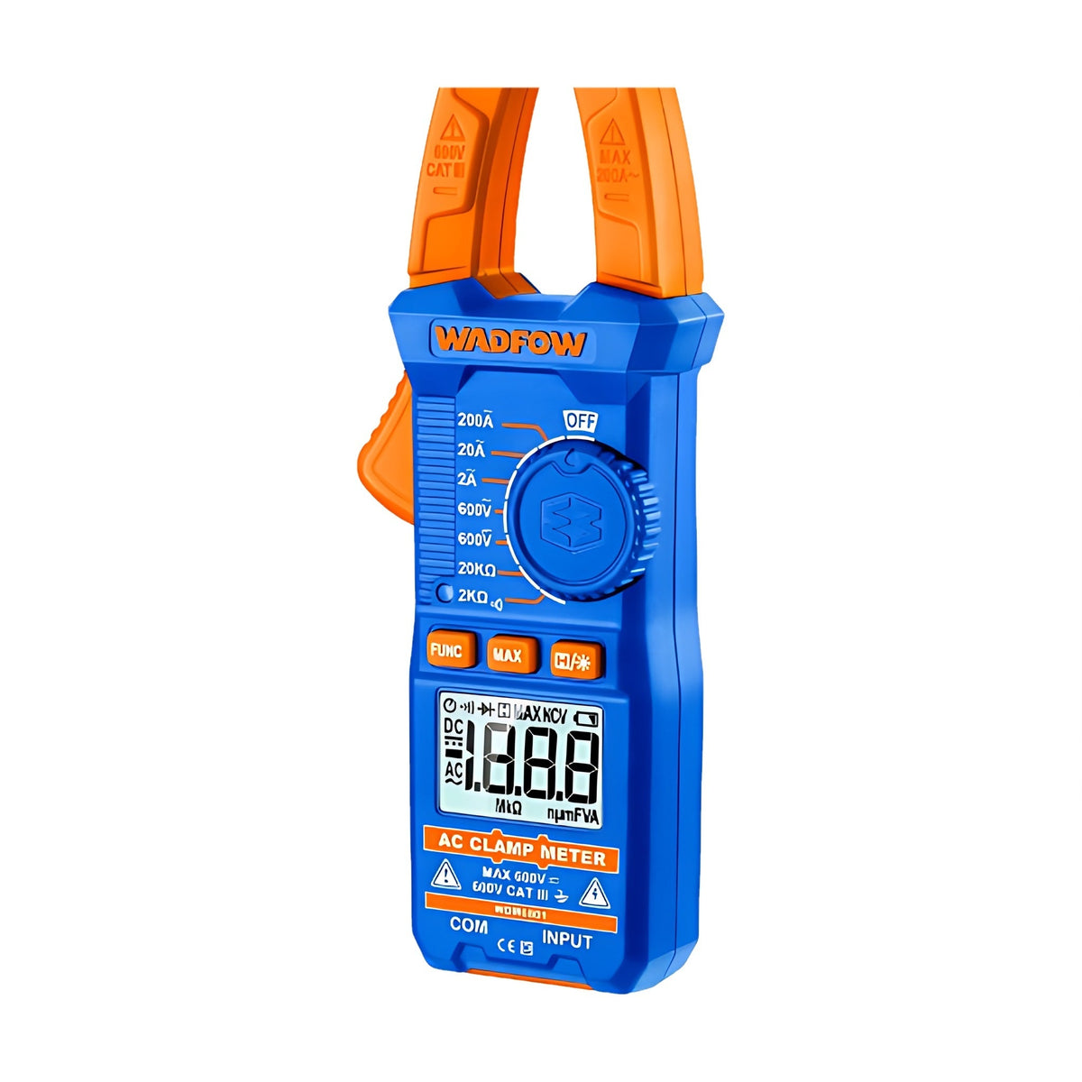 WADFOW WDM6501 Digital Clamp Meter AC 200A