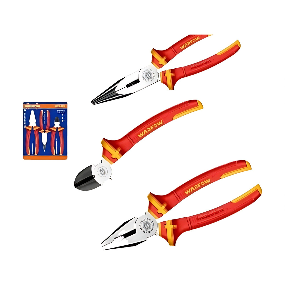 WADFOW WPS0633 Insulated Pliers Set 3 pcs