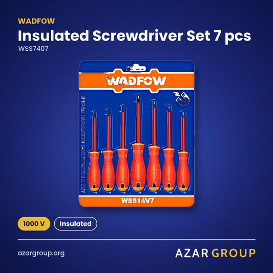 WADFOW WSS7407 Insulated Screwdriver Set 7 pcs – 1000 V, Insulated