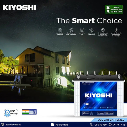 كيوشي (KIYOSHI) البطارية الأنبوبية الأحدث من Eastman // متوفرة في مستودعاتنا - Azar Group