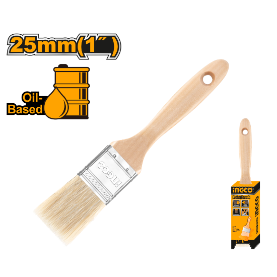 INGCO Paint Brush 1in Wooden Handle CHPTB0501