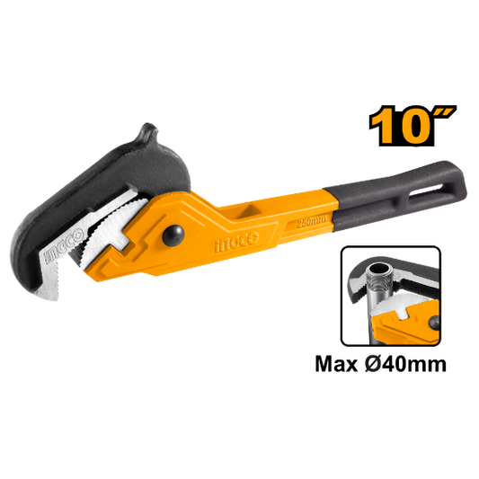 INGCO HPW1410 Self-Adjusting Pipe Wrench 10in