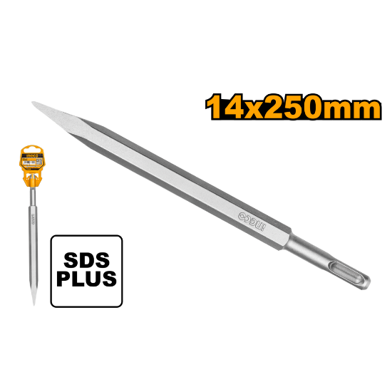 INGCO DBC0112501 | شوكة SDS مدببة 14×250 مم