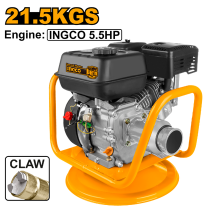 INGCO Petrol Concrete Vibrator 5.5HP Claw Coupling GVR-2