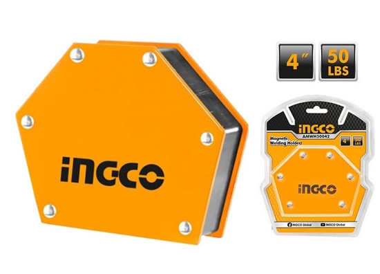 INGCO AMWH50042 | مغناطيس زاوية سداسي 4" 50 رطل