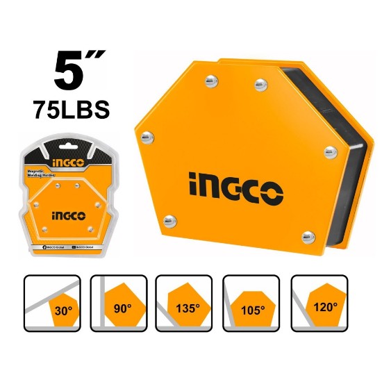 INGCO AMWH75052 | مغناطيس زاوية سداسي 5" 75 رطل