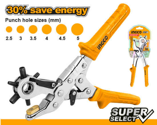 INGCO HLHP028 Leather Hole Punch Pliers 2.5-5mm