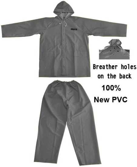 INGCO HRCTSKT031GY.M PVC Rain Suit Size M