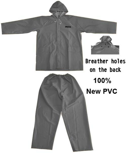 INGCO HRCTSKT031GY.M PVC Rain Suit Size M