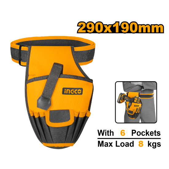 INGCO Drill and Tool Pouch 6 Pockets 8kg HTBP03011