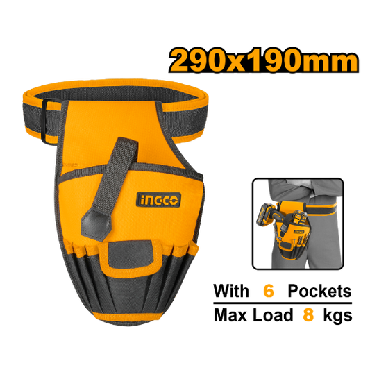 INGCO Drill and Tool Pouch 6 Pockets 8kg HTBP03011