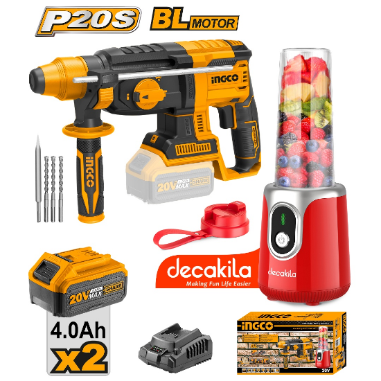 INGCO COSLI23014 | مقدح SDS بطارية 20 فولت 26 ملم