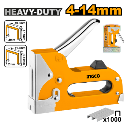 INGCO Heavy Duty Staple Gun 4-14mm HSG1404