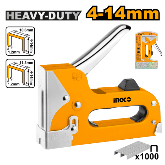 INGCO Heavy Duty Staple Gun 4-14mm HSG1404