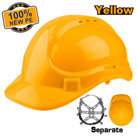 INGCO Safety Helmet Hard Hat Yellow HSH206
