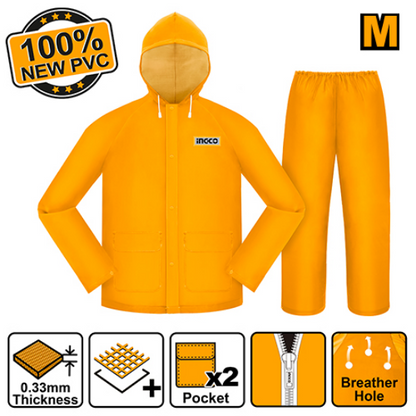 INGCO PVC Rain Suit Size M HRCTSKT031.M