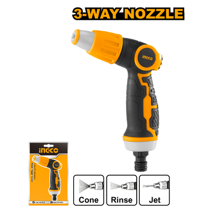 INGCO HWSG6031 3-Pattern Spray Nozzle 3/4in