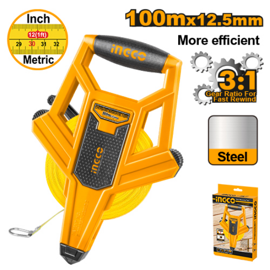 INGCO HFMT82100 | مازورة قياس فايبر 100 م