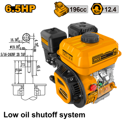 INGCO GEN1682 | موتور بنزين فدار 6.5 حصان 196 سم مكعب