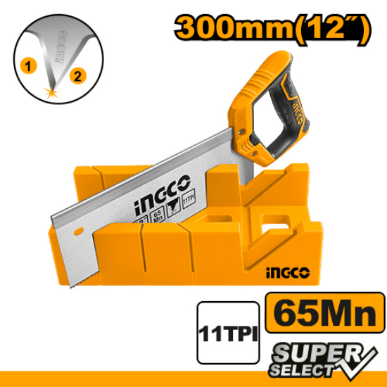 INGCO Mitre Saw with Mitre Box 300mm 12in HMBSK30082