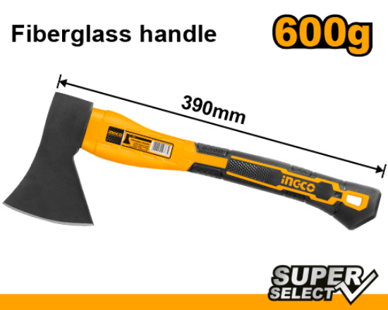 INGCO HAXS206001 | بلطة برأس ستانلس ستيل ومقبض فايبر 600 غرام