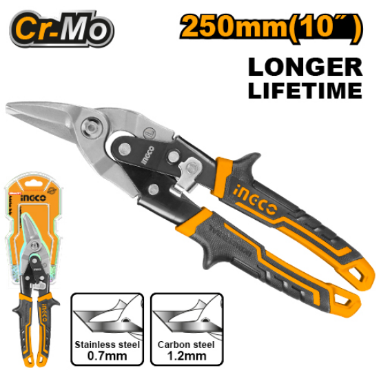 INGCO HTSN2610R Tin Snips Right Cut 10in