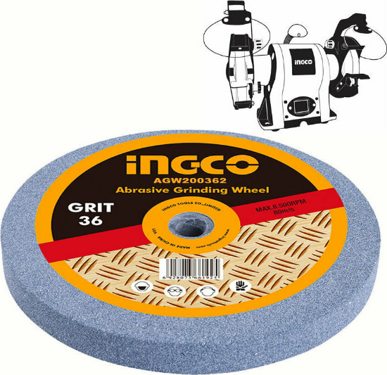INGCO Bench Grinding Wheel 200x16x25mm P36 AGW200362