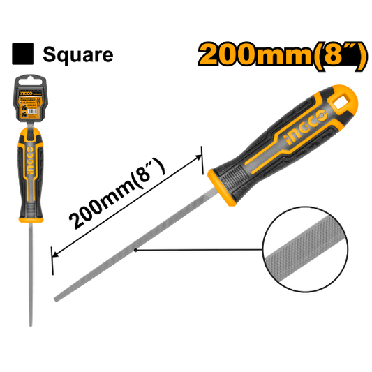 INGCO HSSF088 Square Steel File 8in