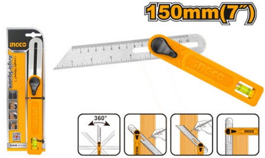 INGCO Sliding Bevel 150mm with Spirit Level HAS181501
