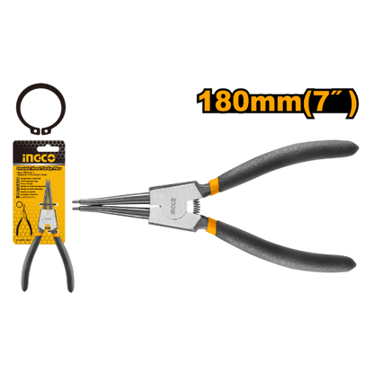 INGCO External Straight Circlip Pliers 7in 180mm HCCP011801