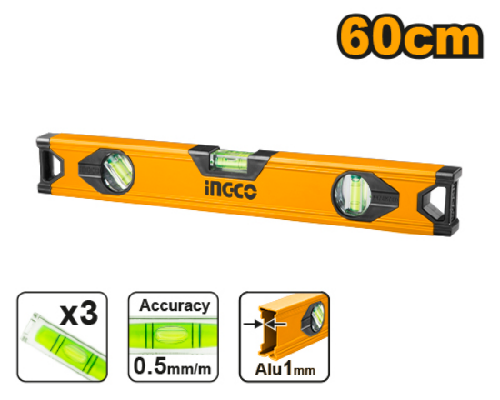 INGCO Aluminium Spirit Level 60cm HSL18060