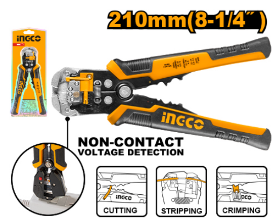 INGCO HWSP102429 Non-Contact Voltage Detecting Wire Stripper