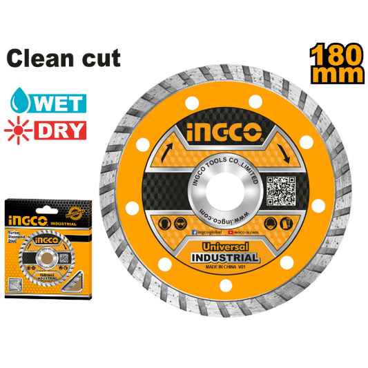 INGCO DMD031801 | ديسك غرانيت تيربو 180مم (علبة 10 قطع)