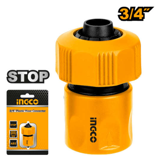 INGCO HHCS01341 Hose Connector 3/4in Water Stop