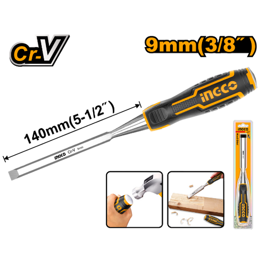 INGCO HWC0809 Wood Chisel 9mm Cr-V
