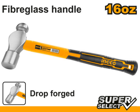INGCO Auto Body Hammer 450g 16oz HBPHS8016